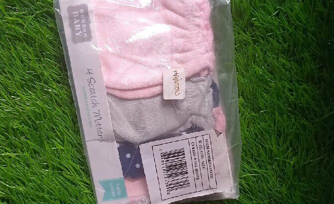 Luvable Friends Baby Scratch Mittens – Soft Cotton Hand Protectors