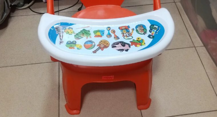 Baby Kids Chair with Attached Table – Plastic Study & Feeding Chair for Children (Brand New)
