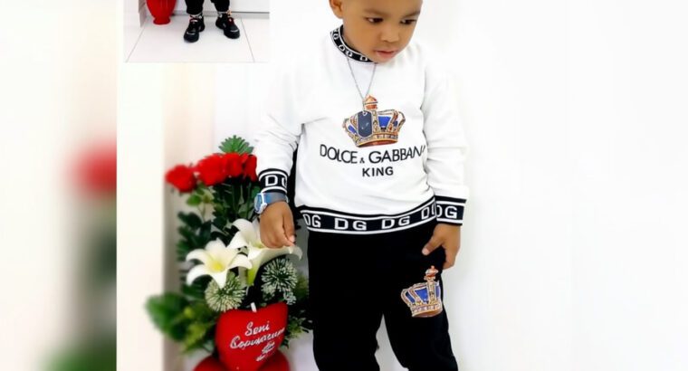Boys’ Designer Cotton Outing Wear 1–5 Years – Dolce & Gabbana, 2-Piece Set, All Seasons