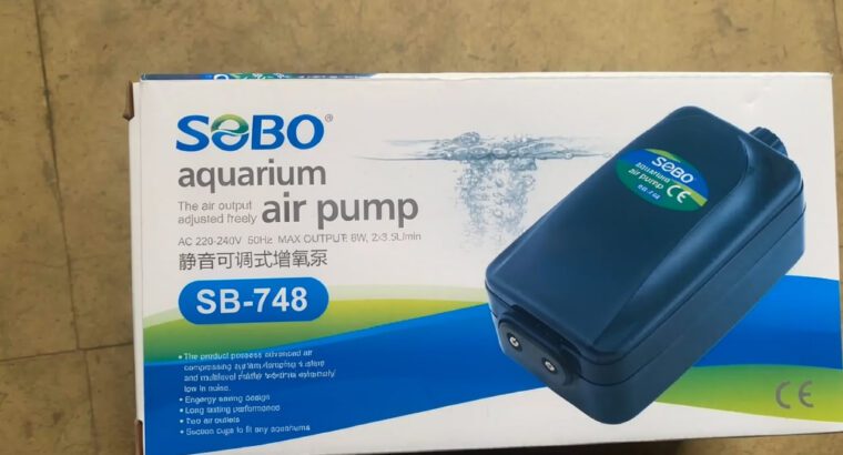 Two Outlet Aquarium Air Pump 240V – Dual Nozzle Aerator 3.5kPa (0.01HP, Brand New)