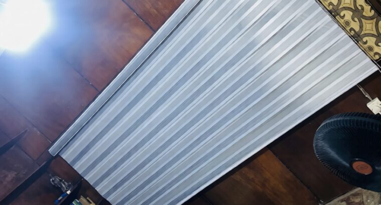 Premium Light Gray Fabric Window Blinds – Blackout & Light-Filtering, Brand New