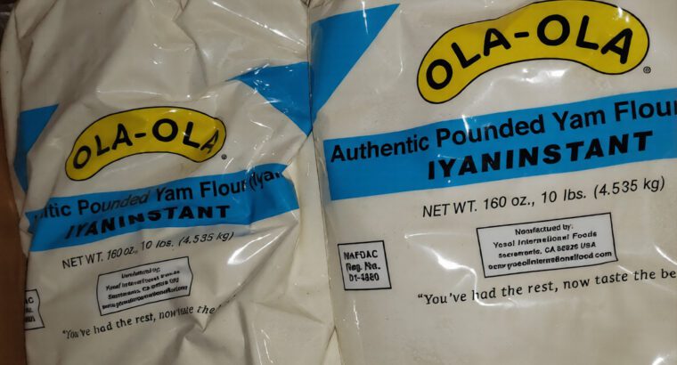 Ola Ola Poundo Yam Flour – 2.267kg, Instant & Gluten-Free