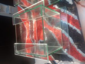 Large 25L Glass Aquarium Tank with Free Light & Filter – Square Freshwater & Saltwater Fish Tank (Br