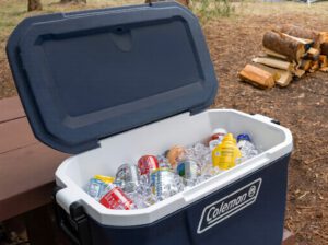 Coleman 316 Series 70 Qt Hard Ice Chest Cooler – Durable Blue Outdoor Cooler