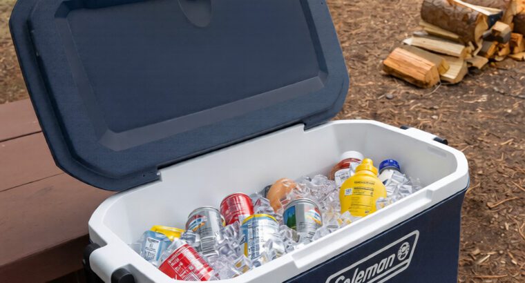 Coleman 316 Series 70 Qt Hard Ice Chest Cooler – Durable Blue Outdoor Cooler