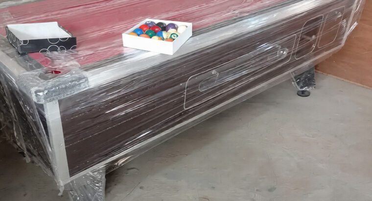 7ft Marble Coin-Operated Snooker Pool Table – HDF Build with Accessories, Brand New