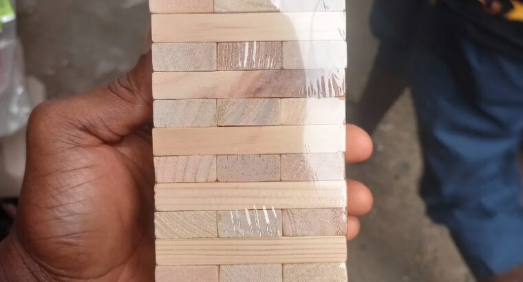 Wood Brick Game – Classic Jenga-Style Stacking Game for Family & Friends