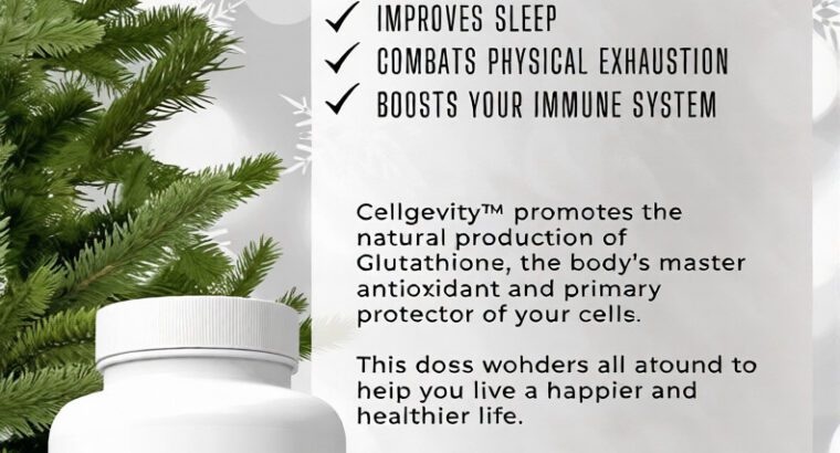 Cellgevity 120 Capsules – Max International Anti-Aging Supplement (1 Month Supply)