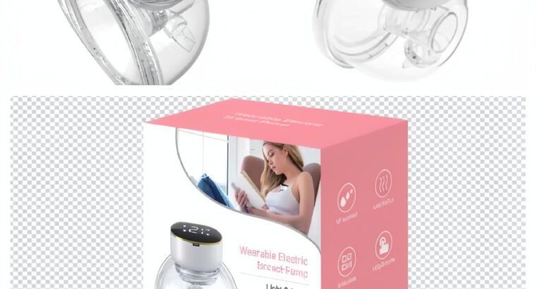 Wearable Electric Breast Pump – Rechargeable Hands-Free Single Breast Pump (BPA-Free, Brand New)