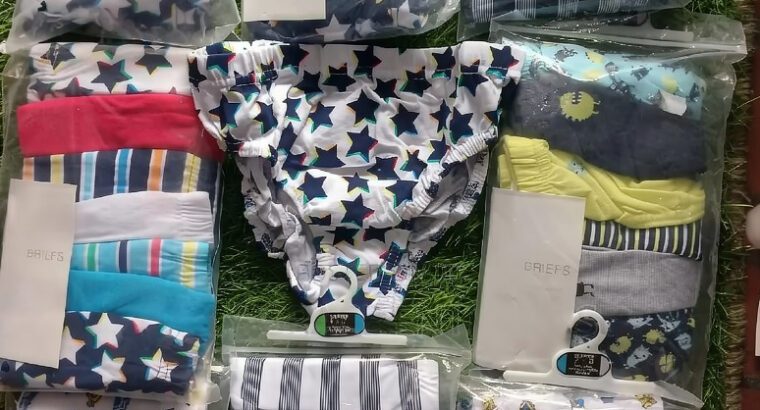Kids Cotton Pants & Briefs – Multicolor Underwear for Girls & Boys