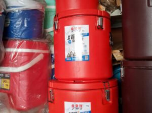 Thermal Barrel Cooler with Stainless Steel Heat Insulator – Large Double-Layer Ice & Food Storage Ba