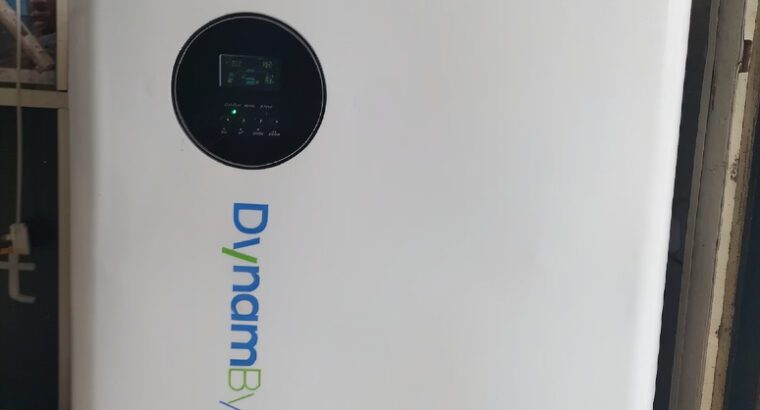 Dynambyte 5KW/5KVA Solar Inverter System with Lithium Battery & 4 Solar Panels – 5kWh Complete Solar