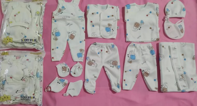 New Born Cloths Set (3M) – Unisex Baby Clothing Set, Soft & Comfortable Infant Wear for Boys & Girls