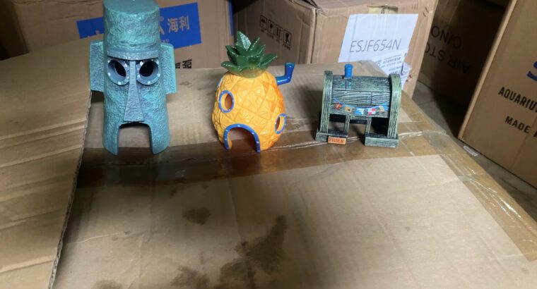 SpongeBob Aquarium Decoration Ornament – Fun Fish Tank Accessories for Aquarium Decor (Brand New)
