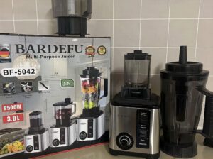 Bardefu 3-in-1 Multipurpose Juicer – Powerful 9500W Electric Juicer with Stainless Steel Blades