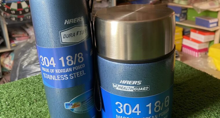 Haers Blue Food Flask | Insulated Thermal Container | Keeps Food Hot & Cold