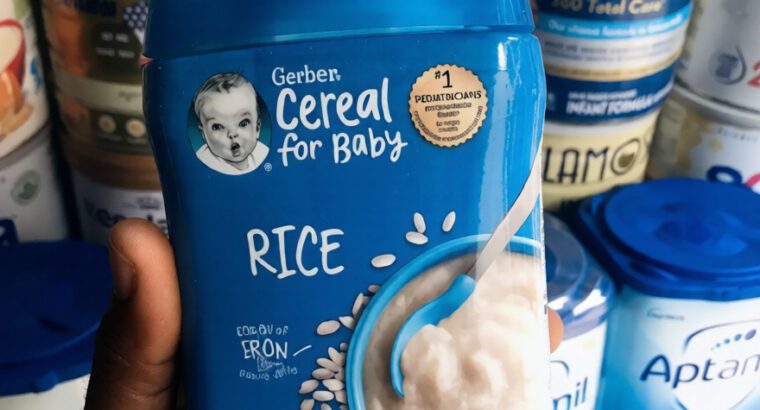 Gerber Rice Cereal – Stage 1, 4+ Months Baby Food, Small Size