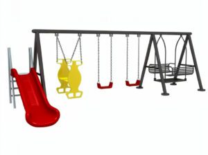 Giant School Swing Set – Heavy-Duty Playground Equipment for Parks & Schools