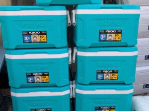 Igloo 50 Quart Ice Chest Cooler – 47L Capacity with Cool Riser Technology, Brand New