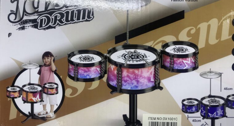 Simulation Kids Jazz Drum Set | Musical Toy for 2-4 Years | Red