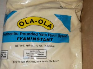 Ola Ola Poundo Yam Flour 4.5kg – Premium Instant Pounded Yam, Smooth & Easy to Prepare