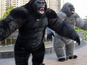 Giant Inflatable Gorilla Mascot Costume – 9ft, Brand New