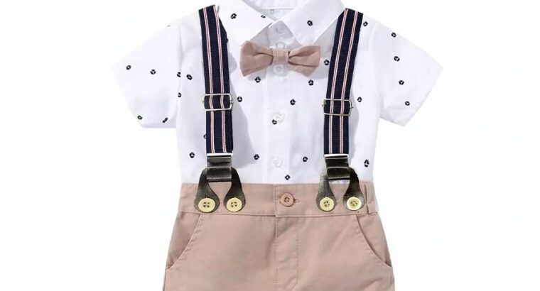 4 in 1 Baby Boys Clothing Set – Cotton Outfit for Newborn to 18M (All Seasons, Brand New)