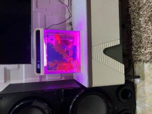 12-Liter Nano Imported Aquarium Tank – Glass Square Freshwater Setup with Lighting & Decorations