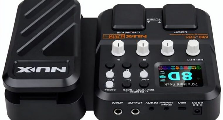 NUX MG-101 Modelling Guitar Processor – Multi-Effects Guitar Pedal with Amp Simulation