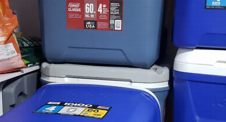 Coleman 60-Quart Hard Cooler – Heavy-Duty Outdoor Cooler with Wheels, Brand New