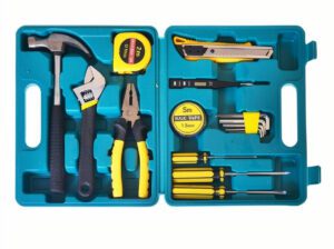 16pcs Portable Car Toolbox Set – General Tools for Home & Auto Repairs