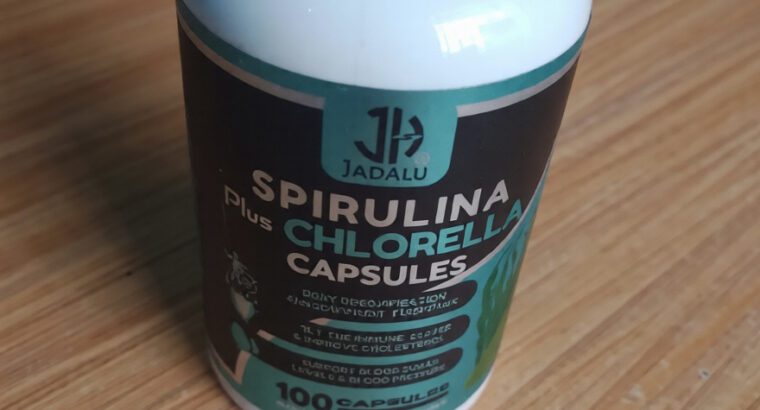 Jadalu Spirulina Plus Chlorella – Algae Detox & Cleanse Supplement