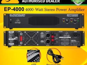 Behringer Europower EP4000 Professional Power Amplifier – 4000W High-Power Audio Amplifier