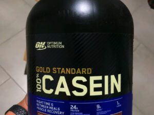 Optimum Nutrition Gold Standard Casein Protein 3.97lb – Slow Digesting Protein Powder for Muscle Rec