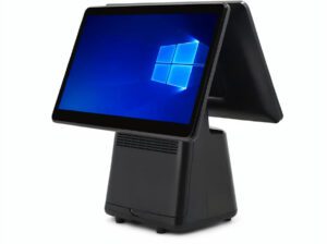 Hippoint Double POS System – Dual Screen Point of Sale Terminal, 4GB RAM, 250GB Storage, WiFi & Blue