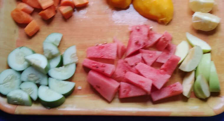 Fresh Fruit Juice – Turmeric, Apple, Mango, Carrot, Watermelon, Cucumber & Orange