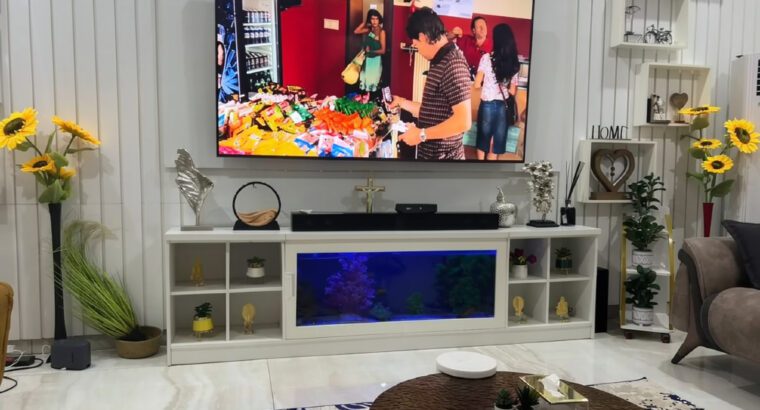 Console Stand Aquarium 300L Glass Fish Tank – Large Square Freshwater Aquarium (Brand New)