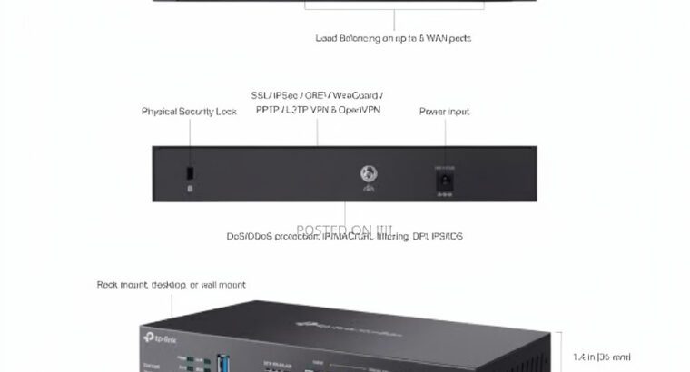 TP-Link ER7206 Omada Gigabit VPN Router – Multi-WAN, Secure Business Router, High-Performance Networ