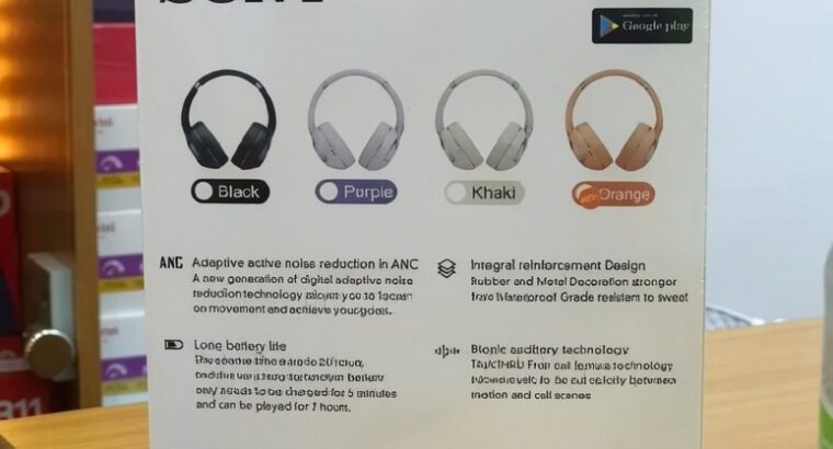 Sony WH-XM902 Wireless Noise Cancelling Headphones – Over-Ear Bluetooth Stereo Headset, Premium Soun