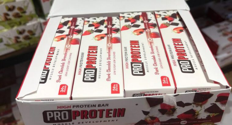 ProProtein Protein Bars (12 Pack) – High Protein Snack for Fitness, Energy & Muscle Support