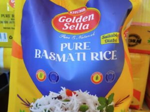 Golden Sella Basmati Rice 5kg – Diabetic-Friendly, Gluten-Free, Extra Long-Grain