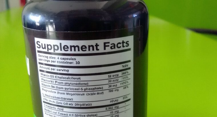 Health Plus Testogen Capsules – Men’s Vitality Supplement with Vitamins D3, B6, Zinc & Magnesium