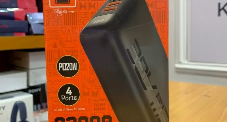 New Age Turbo Ultra 11 Power Bank 33000mAh – PD 20W Fast Charging, 4 Ports High Capacity