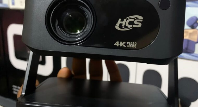 HCS Portable Mini Android Projector (Android 11) – 4K Support, Bluetooth, 3D HD Smart Projector
