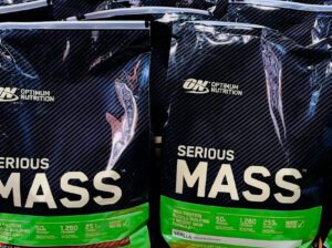 Optimum Nutrition Serious Mass 12lb Weight Gainer – High Calorie Protein Powder with Creatine & Mult