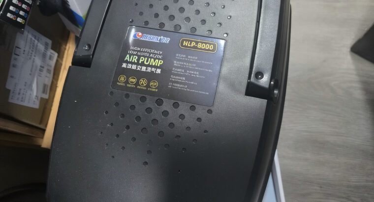 Rechargeable 12 Outlet Air Pump AC/DC – 70kPa High Pressure Aquarium Air Blower (Brand New)