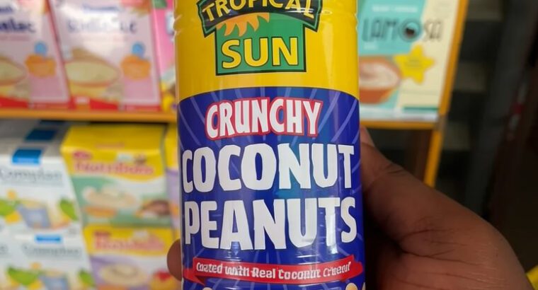 Crunchy Coconut Peanut Snacks 330g – Tropical, Low Carb, Real Coconut Coating, 24pcs Carton