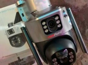 Solar CCTV Camera Dual Lens PTZ – Wireless Outdoor Security Camera