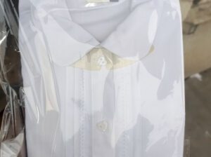 Children White Formal Packing Shirt – Unisex Cotton Long Sleeve Shirt for Kids (Ages 2–16, Brand New