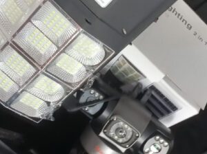 Solar CCTV Camera Triple Lens with Street Light PTZ – Wireless Outdoor Security Camera